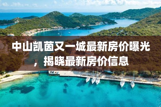 中山凯茵又一城最新房价曝光，揭晓最新房价信息