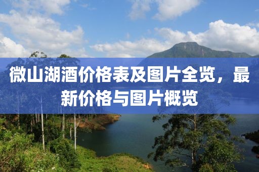 微山湖酒价格表及图片全览，最新价格与图片概览