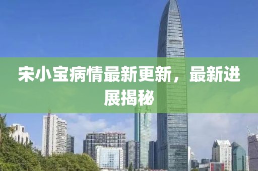 宋小宝病情最新更新，最新进展揭秘