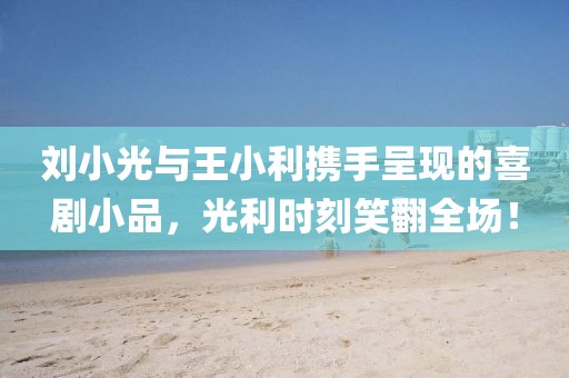 刘小光与王小利携手呈现的喜剧小品，光利时刻笑翻全场！