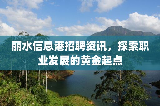 丽水信息港招聘资讯，探索职业发展的黄金起点