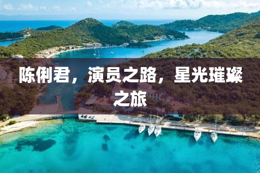 陈俐君，演员之路，星光璀璨之旅