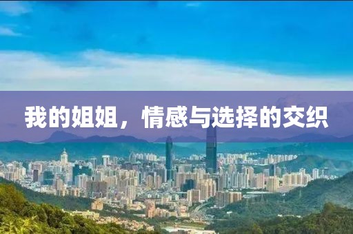 我的姐姐，情感与选择的交织