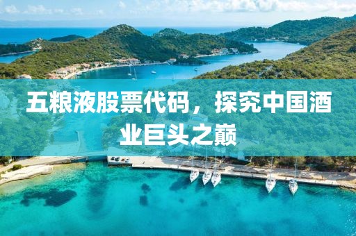五粮液股票代码，探究中国酒业巨头之巅