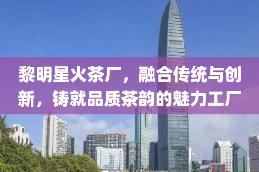 黎明星火茶厂，融合传统与创新，铸就品质茶韵的魅力工厂