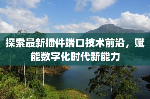 探索最新插件端口技术前沿，赋能数字化时代新能力