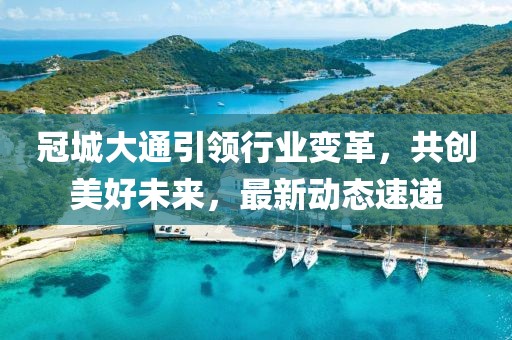 冠城大通引领行业变革，共创美好未来，最新动态速递