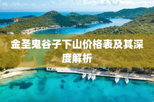 金圣鬼谷子下山价格表及其深度解析