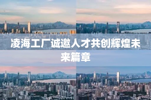 凌海工厂诚邀人才共创辉煌未来篇章