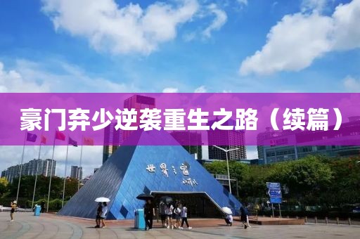 豪门弃少逆袭重生之路（续篇）