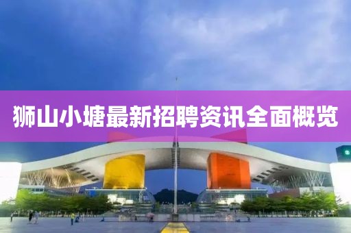 狮山小塘最新招聘资讯全面概览