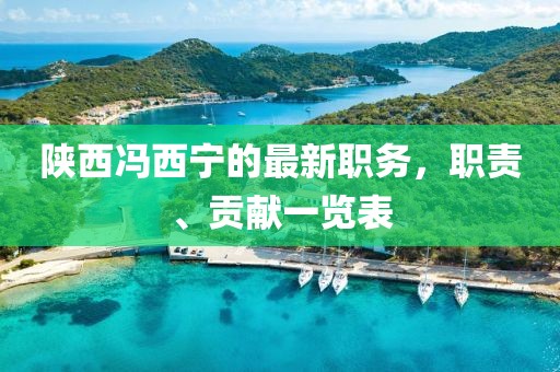 陕西冯西宁的最新职务，职责、贡献一览表