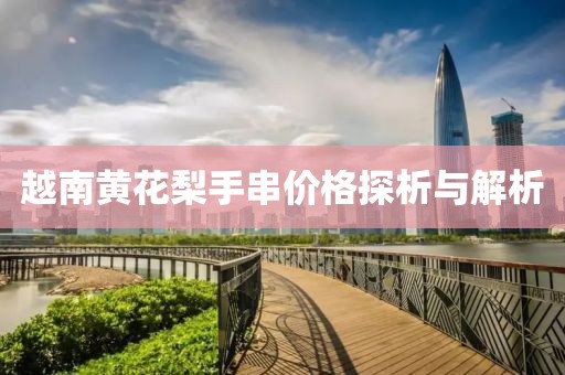 越南黄花梨手串价格探析与解析
