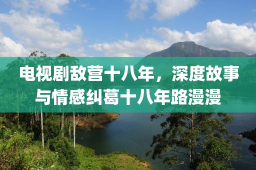 电视剧敌营十八年，深度故事与情感纠葛十八年路漫漫
