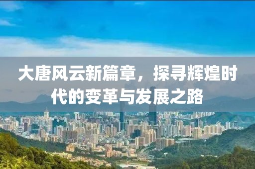 大唐风云新篇章，探寻辉煌时代的变革与发展之路