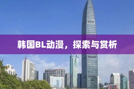 韩国BL动漫，探索与赏析