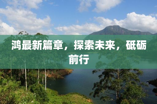 鸿最新篇章，探索未来，砥砺前行