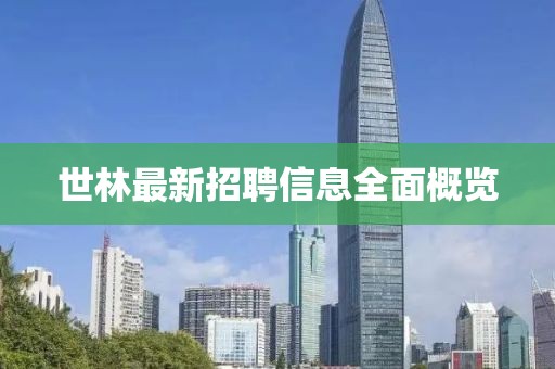 世林最新招聘信息全面概览