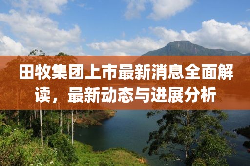 田牧集团上市最新消息全面解读，最新动态与进展分析