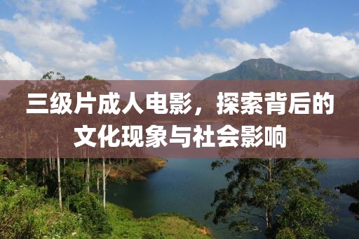 三级片成人电影，探索背后的文化现象与社会影响