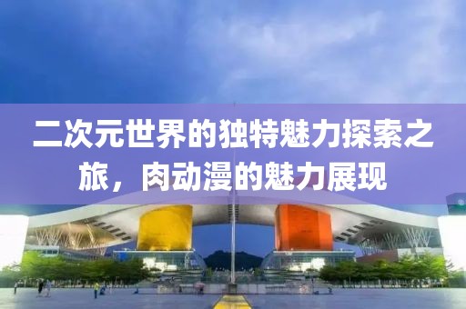 二次元世界的独特魅力探索之旅，肉动漫的魅力展现