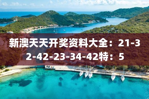 新澳天天开奖资料大全：21-32-42-23-34-42特：5