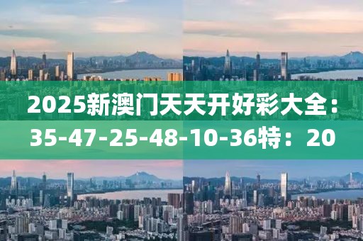 2025新澳门天天开好彩大全：35-47-25-48-10-36特：20