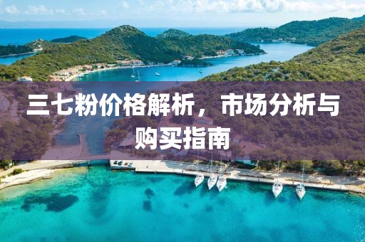 三七粉价格解析，市场分析与购买指南