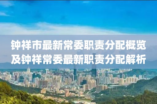 钟祥市最新常委职责分配概览及钟祥常委最新职责分配解析