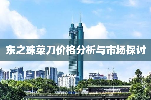 东之珠菜刀价格分析与市场探讨