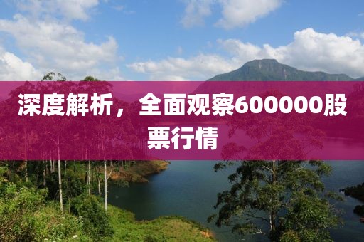 深度解析，全面观察600000股票行情