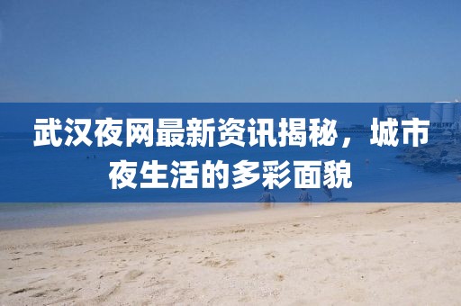 武汉夜网最新资讯揭秘，城市夜生活的多彩面貌