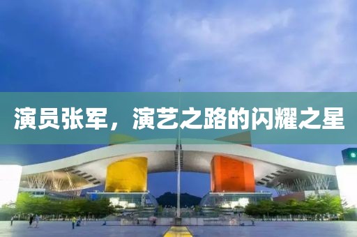 演员张军，演艺之路的闪耀之星