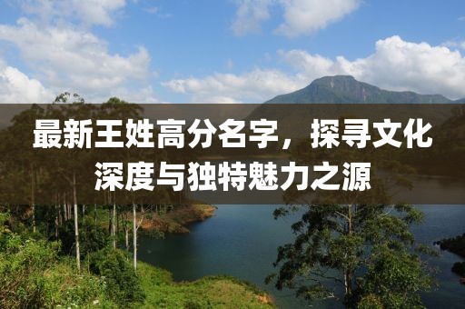 最新王姓高分名字，探寻文化深度与独特魅力之源