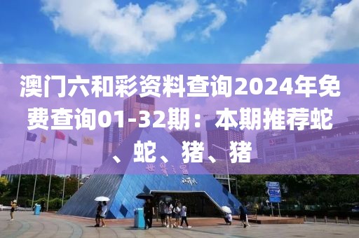 澳门六和彩资料查询2024年免费查询01-32期：本期推荐蛇、蛇、猪、猪