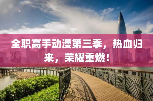 全职高手动漫第三季，热血归来，荣耀重燃！