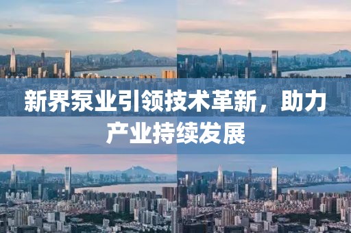 新界泵业引领技术革新，助力产业持续发展