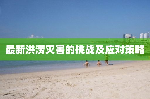 最新洪涝灾害的挑战及应对策略