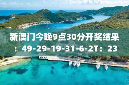 新澳门今晚9点30分开奖结果：49-29-19-31-6-2T：23
