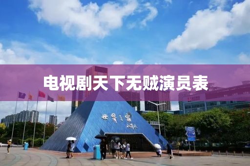 电视剧天下无贼演员表