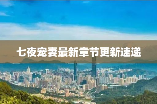 七夜宠妻最新章节更新速递