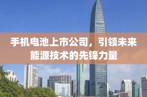 手机电池上市公司，引领未来能源技术的先锋力量