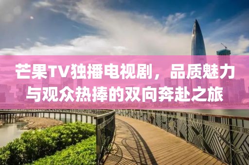 芒果TV独播电视剧，品质魅力与观众热捧的双向奔赴之旅