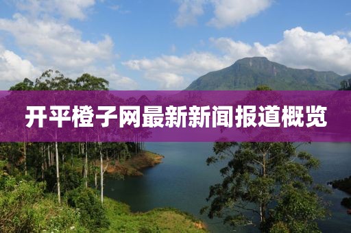 开平橙子网最新新闻报道概览