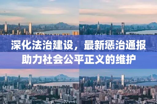 深化法治建设，最新惩治通报助力社会公平正义的维护