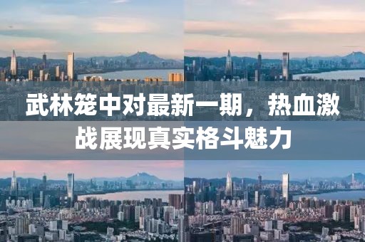 武林笼中对最新一期，热血激战展现真实格斗魅力
