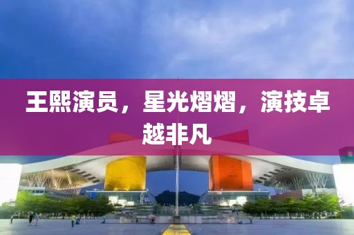 王熙演员，星光熠熠，演技卓越非凡