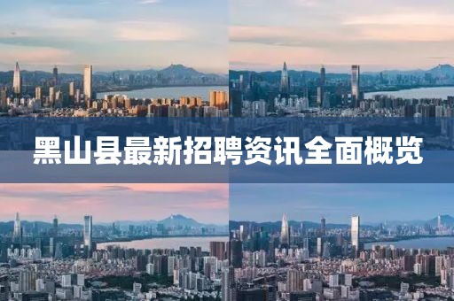 黑山县最新招聘资讯全面概览