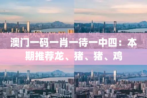 澳门一码一肖一待一中四：本期推荐龙、猪、猪、鸡