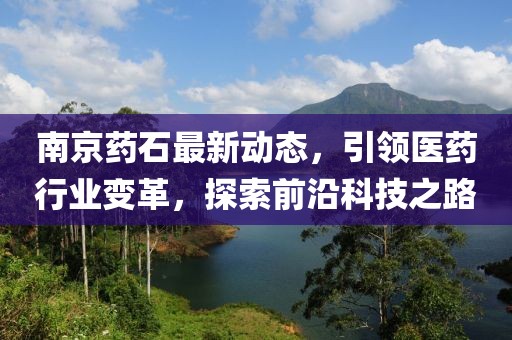 南京药石最新动态，引领医药行业变革，探索前沿科技之路